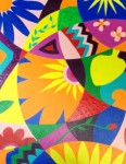 Joy I,   , $175. Abstract flowers and shapes in bright colors.